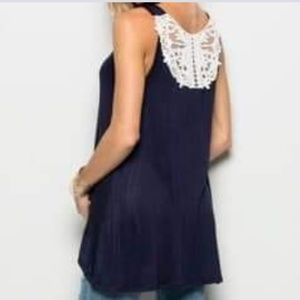 Ladies Hi-Lo sleeveless shirt